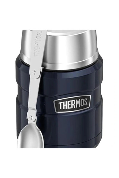 AyrStore Stainless King Yemek Termosu 0.47 lt Gece Mavisi Çelik Termos