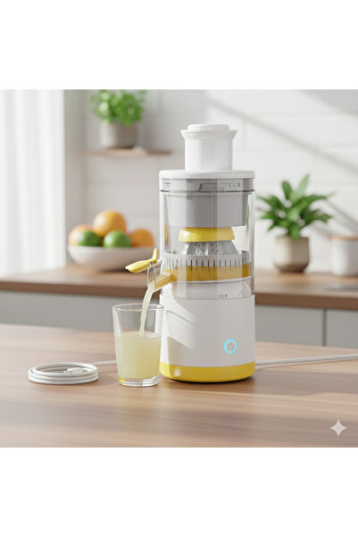 MHT Taşınabilir Meyve Sıkacağı USB Girişli Narenciye Sıkma Makinesi Kablosuz Portakal ve Limon Sıkacağı