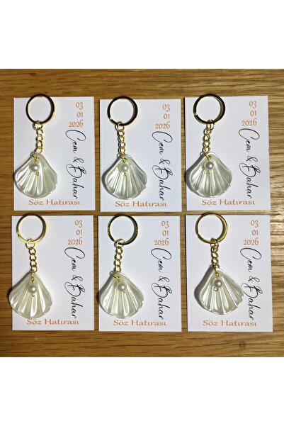 may trend İstiridye anahtarlık 10 Adet Hediyelik,düğün hediyelik.kına hediyel...