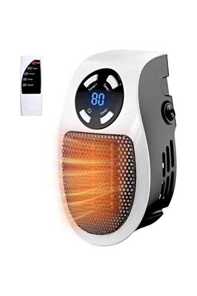 AyrStore Elektrikli Isıtıcı Fan, 450W Güçlü Isıtma, LED Ekranlı ve Uzaktan Ku...