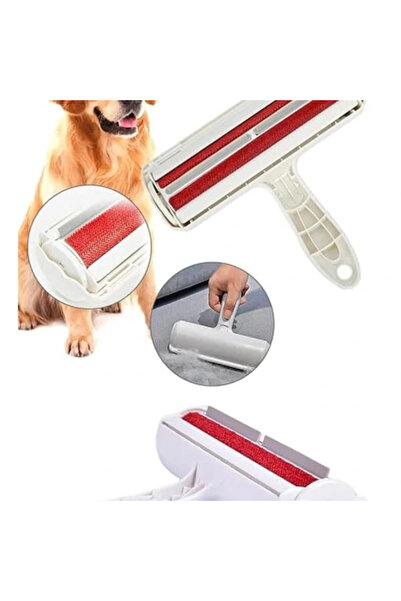 AyrStore Kedi Köpek Tüy Toplayıcı Hazneli 2 Yönlü Kazak Kıyafet Elbise Halı Y...