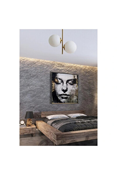 AyrStore Vitaly 2 Li Modern Spor Beyaz Glop Camlı Salon Mutfak Yatak Odası Es...