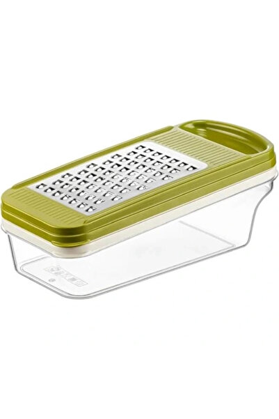 AyrStore 3 Bıçaklı Yatay Rende, Rondo Rondoğrayıcı, Saklama Kabı Hazneli Kapa...