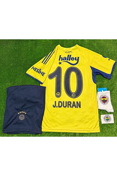 SPECİAL ARENA 5 YILDIZLI FENER/B.A.H.Ç.E 2026 DEPLESMAN SARI J. DURAN 10 ÇOCUK FORMASI 4 LÜ SET