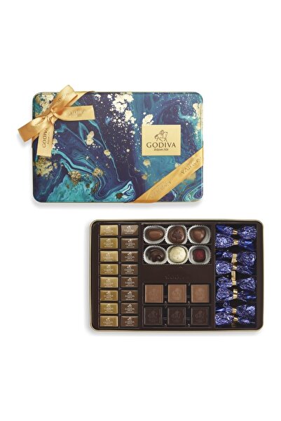 Godiva Signature Tin Box, 92 Adet Asorti Çikolata