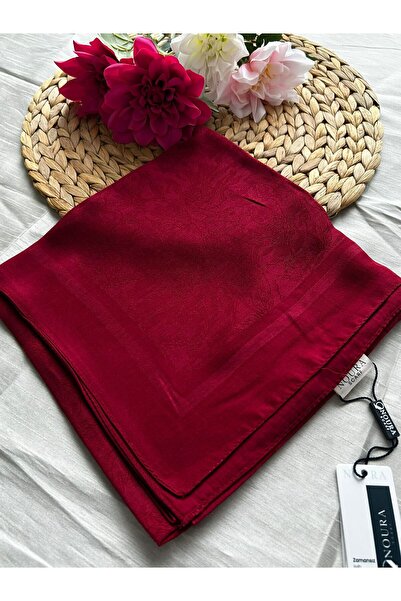 HAREM SCARF Срібний шарф Neva бордовий