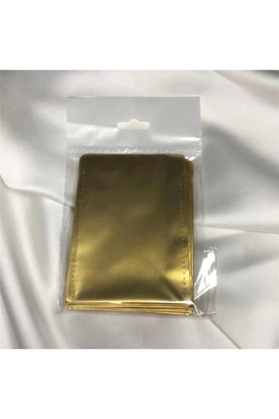 AyrStore Tek Renk Gold Parlak Lüx Hediye Paketi Çok Küçük Metalize Poşet Bant...