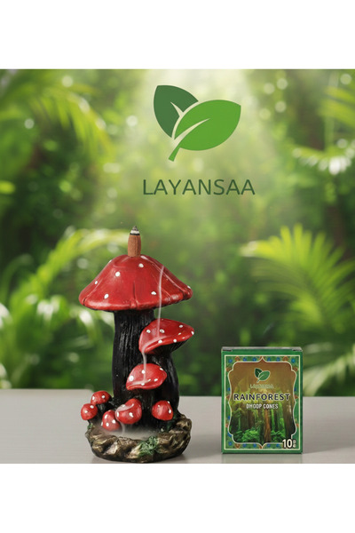 Layansaa Rain Forest 10'lu Konik Geri akış Tütsü