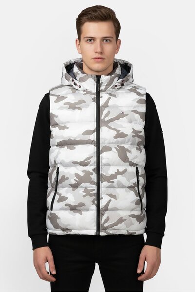 Tommy Hilfiger سترة رجالية مموهة متعددة الألوان