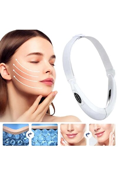 Byanes Şarjlı Yüz Kaldırma Masaj Cihazı Led Terapi Yüz Titreşimlı Masaj Soğuk...