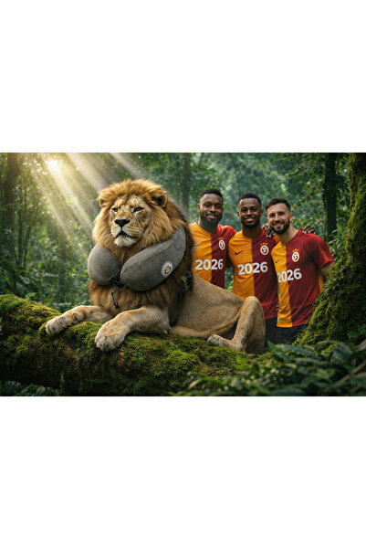 Galatasaray Lisanslı Bandrollü Premium Titreşimli Boyun Masaj Yastığı