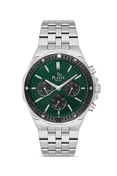 Platin Pierre Pl-1172Ga-J10 Steel Cord Functions Active Men's Wristwatch