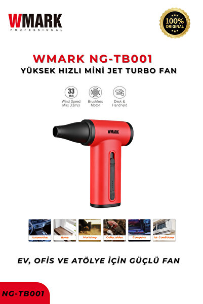Wmark NG-TB001 Mini Jet Turbo Fan Tıraş Makinesi Saç Sakal Ve Kıl Temizleme