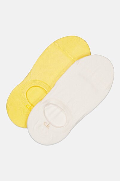 Calvin Klein Women 2 Pairs Textured Invisible Socks, Multicolor