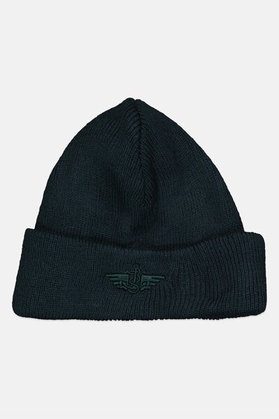 Dockers Men Textured Beanie, Teal Blue