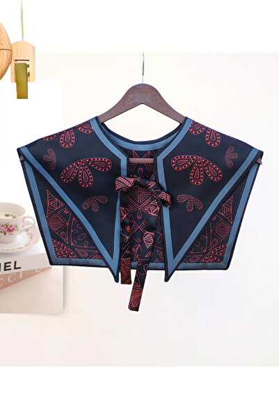 nurfemina Geometric Handcrafted Pattern Elegant and Modern Style Shoulder Shawl |   Handmade Scarf Collar with the Design of the Midnight Mandala