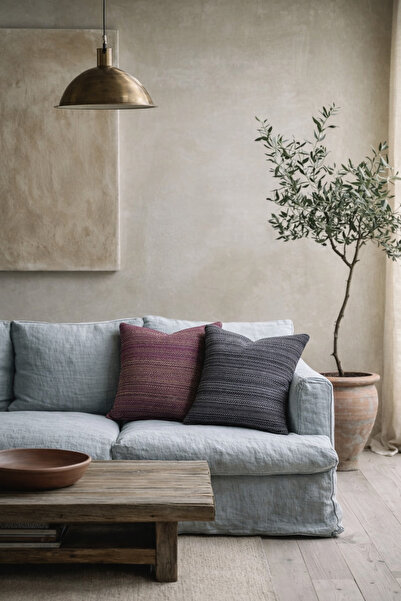 Alacastore Linen Woven Thick Decorative Throw Pillow Set