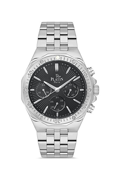 Platin Pierre Pl-1172Ga-A2 Steel Cord Functions Active Men's Wristwatch