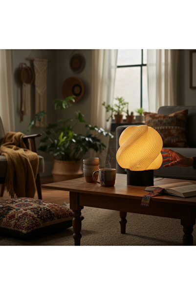 METU SHOP Bulut Masa Lambası Abajur Dekoratif Aydınlatma