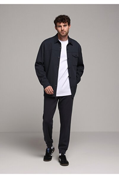 Colin's Ανδρικό παντελόνι ανθρακί μεσαίου ύψους κανονικής εφαρμογής