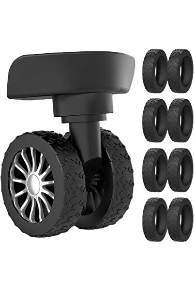 Arabest 16 Pcs Luggage Wheel Covers, Silicone Suitcase Wheel Protector Cover, Anti-Wear & Silent Shock-Proof