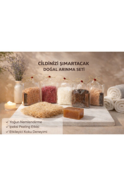 ABC Amber Sabunu & Doğal Banyo Lifi Seti Peeling Etkili Ultra Yumuşak