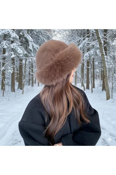 ANBLYs COLLECTION Plush Fur Mongolian Women's Hat