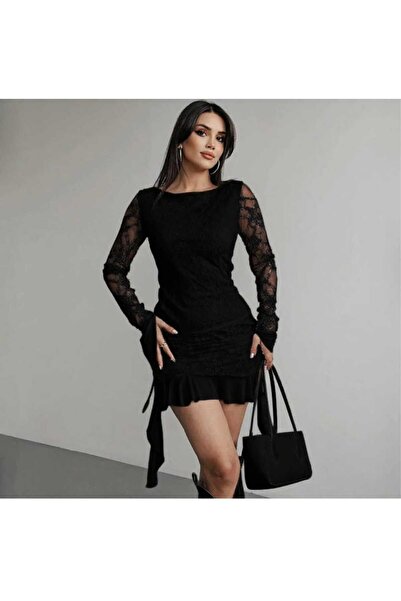 Trendyola Kadın Dantelli Elbise