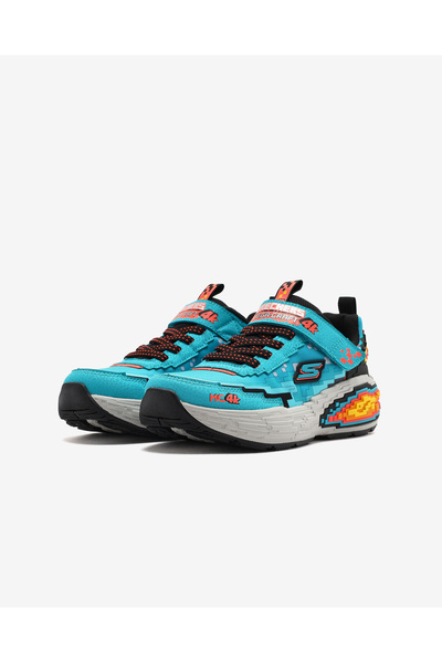 SKECHERS MEGACRAFT 4K Büyük Erkek Çocuk Mavi Spor Ayakkabı 402160L TQBK