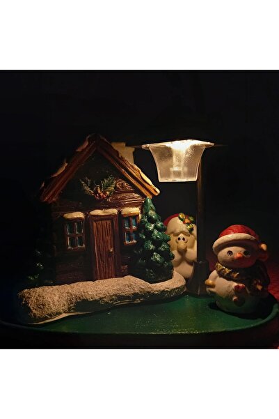 escoines koleksiyon Escoines Yılbaşı Temalı Dekoratif Tabak Sunumluk Noel Bab...