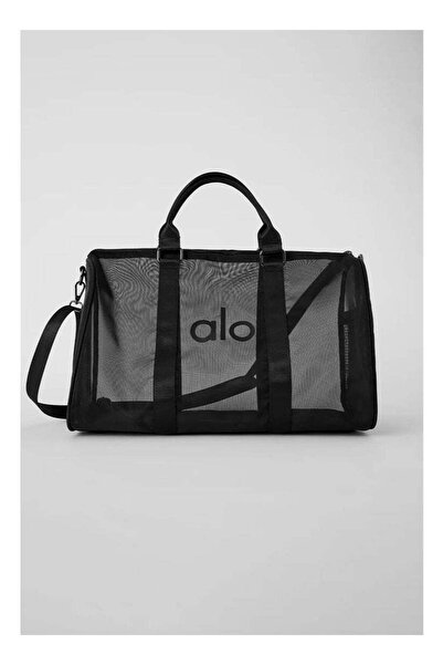 Alo Yoga حقيبة سفر سوداء شفافة