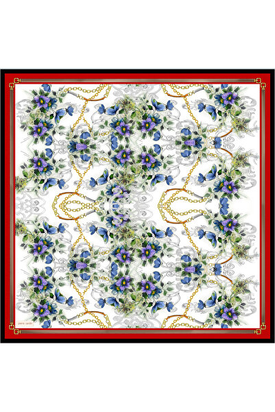 Pierre Cardin Red 90X90 Silk Twill Scarf