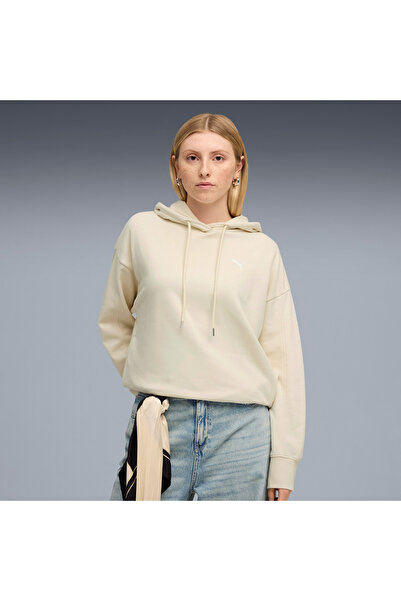 Puma HER Oversized TR Kadın Beyaz Sweatshirt