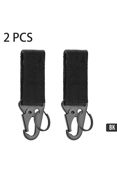 Choice مشبك تعليق من النايلون عالي المتانة BK-2PCS، خطاف مفاتيح، مشبك حزام MO...