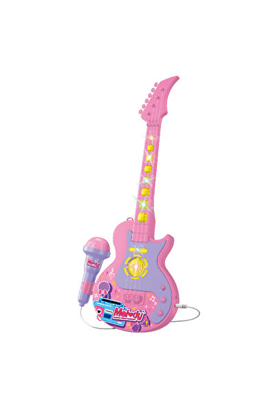 Toybox Kids Musical Toy Guitar With Microphone Lights Sound Musical Instrument Learning Educational Toys