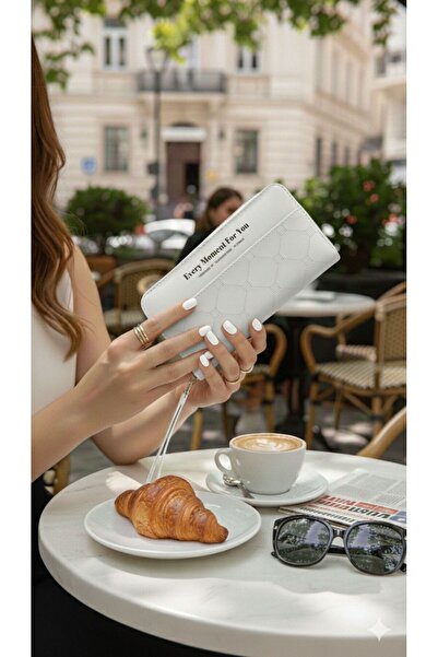 Choscale Single Zippered Soft Textured Card Holder Wallet with Phone Compartment