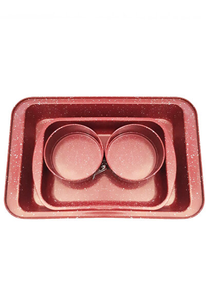 Smart Kitchen طقم قوالب كيك غير لاصقة مكون من 4 قطع