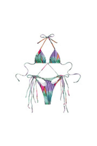 Margoun Gradient Strappy Cut Out Bikini Set M3037-Coupling