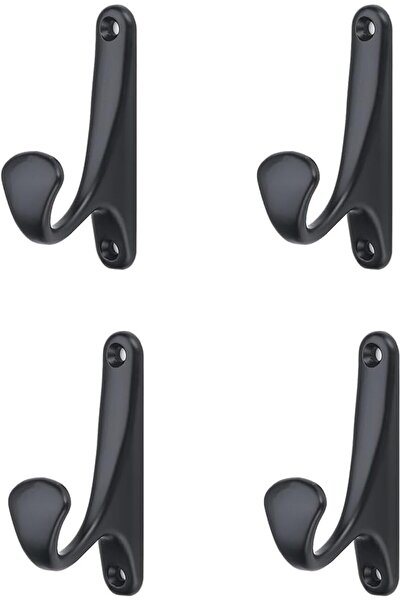 Arabest Matte Black Coat Hooks Wall Mount, Ceiling Hooks for Hat, European-Style Wardrobe Hook for Coat