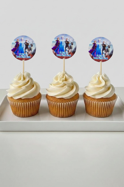 LASAGNA STORE فروزن إلسا آنا 16 قطعة كعكة كب كيك