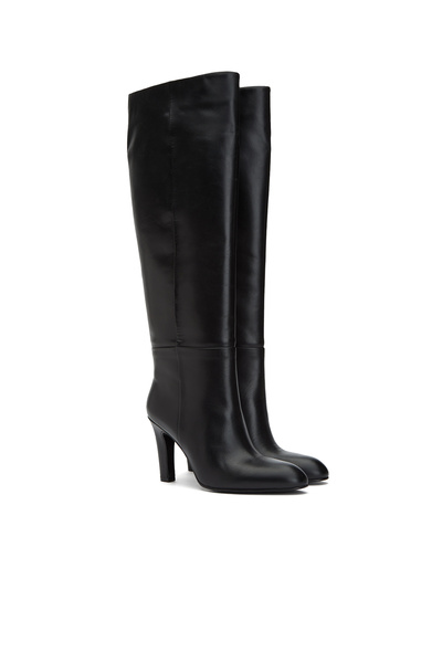 George Hogg Siyah Kadın Deri Çizme