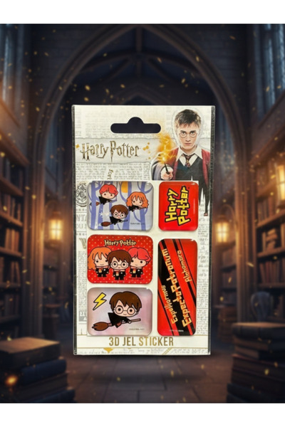 Dörtel Tedarik Set de 5 autocolante cu gel în relief Harry Potter Harry Potter