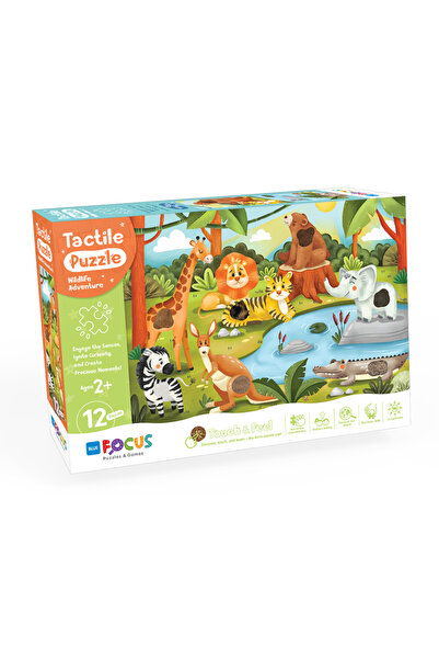 Blue Focus Games DOKUN & HİSSET 12 PARÇA PUZZLE - ORMAN MACERASI