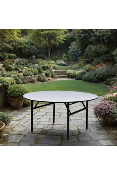 Tasamem Dafia طاولة افراح دائري خشب مقاس 150 سم