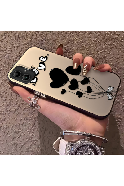 ucuc جراب هاتف سامسونج جالاكسي A05 متوافق مع نمط بالون القلب المصنوع من السيل...