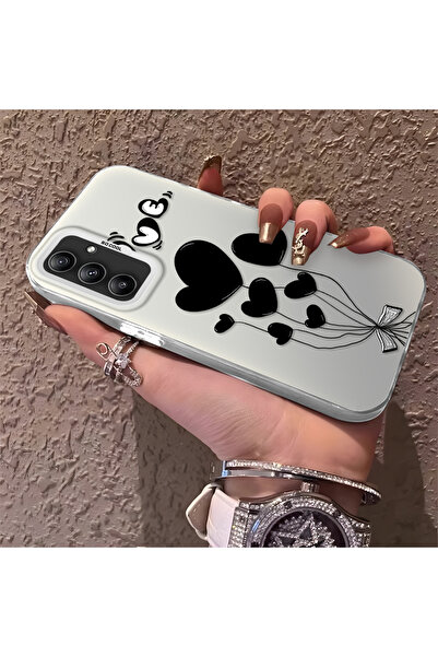 ucuc جراب هاتف سامسونج جالاكسي A34 متوافق مع نمط بالون القلب المصنوع من السيل...