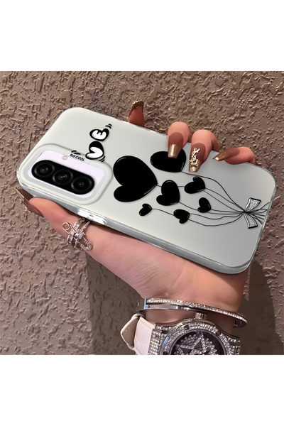 ucuc جراب هاتف سامسونج جالاكسي A36 متوافق مع نمط بالون القلب المصنوع من السيل...