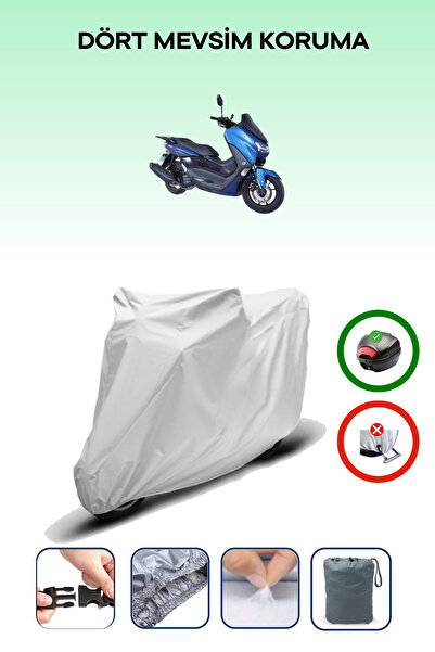 Breen Gray Rear Bag Compatible Arora Max Jet Compatible Motorcycle Tarpaulin Motor Cover