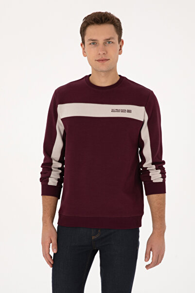 U.S. Polo Assn. Men's Burgundy Sweatshirt 50316354-Vr177