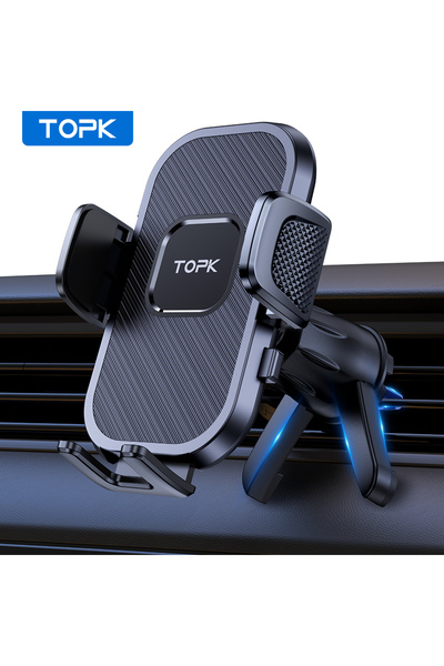 Choice حامل هاتف السيارة TOPK المُطوّر لفتحة التهوية، حامل جاذبي لأجهزة iPhon...